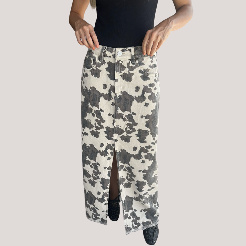 FALDA DENIM COW