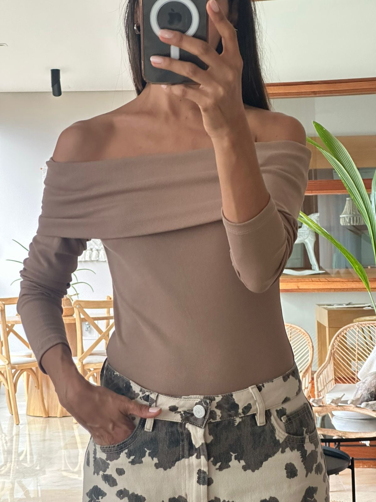 CAMISA LUNA MANGA LARGA