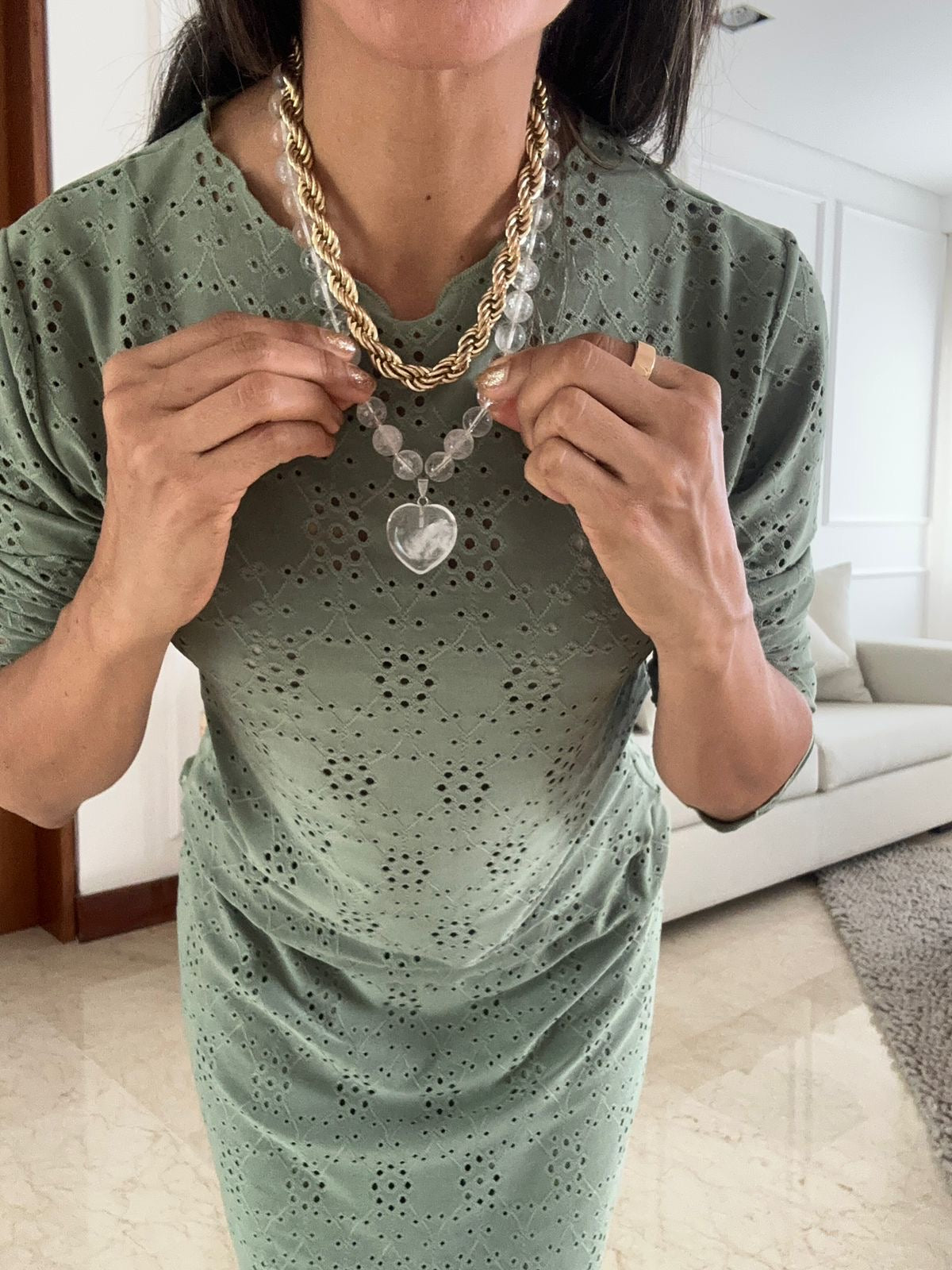 CAMISA MANGA LARGA OJALILLO