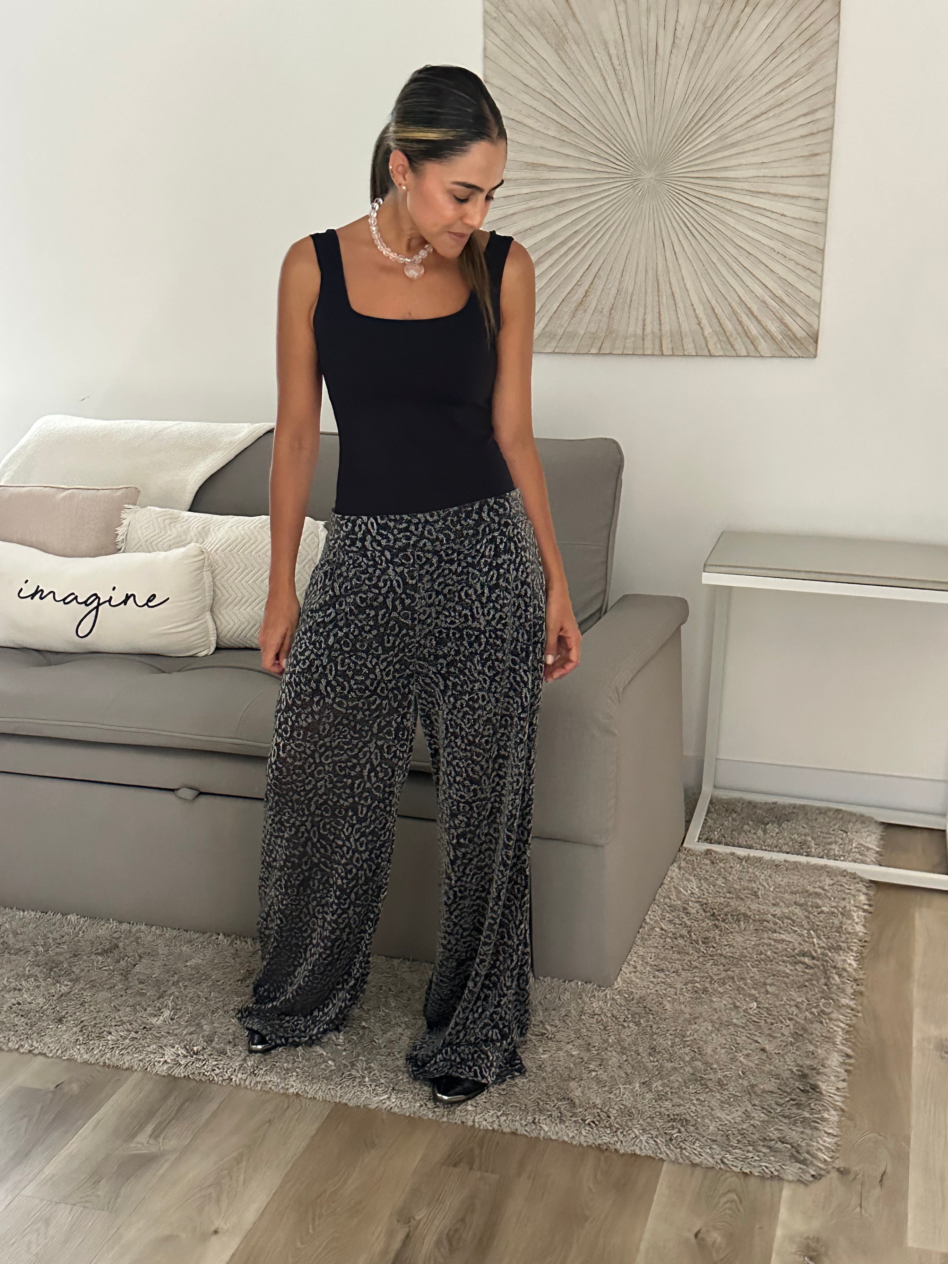 PANTALON ANIMAL PRINT BRILLO